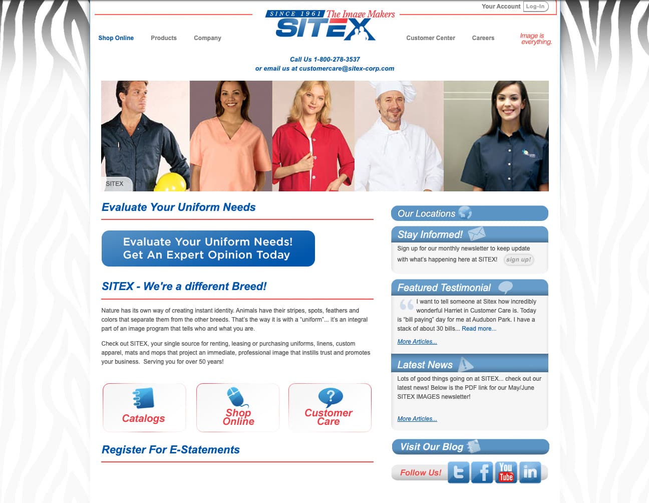 SiteX Corp Website 1