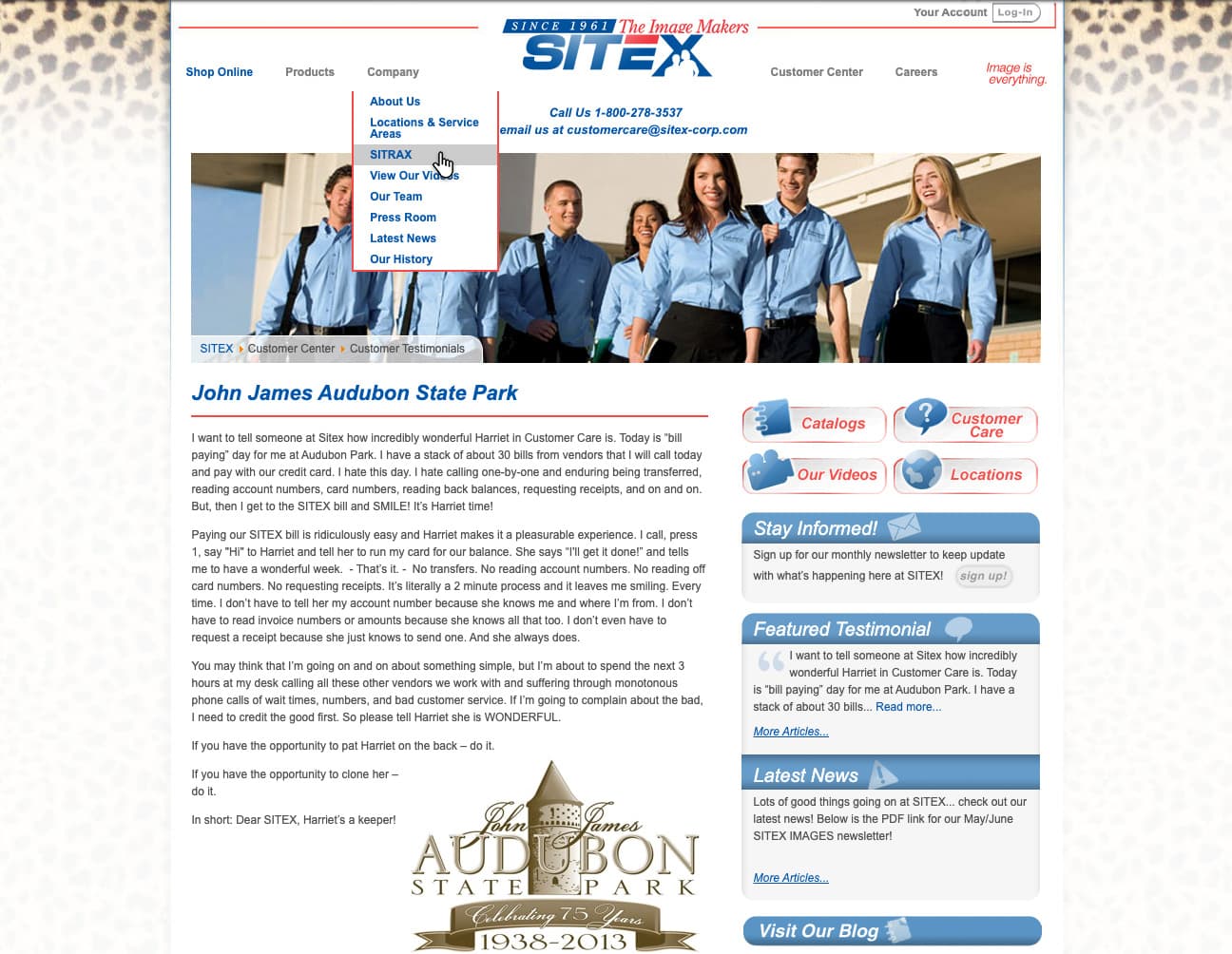 SiteX Corp Website 3